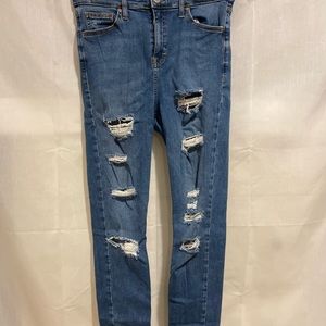 Top shop ripped skinny jeans